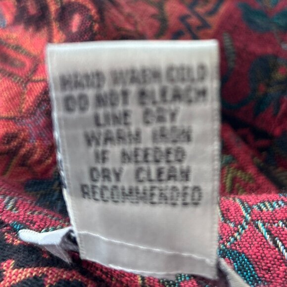 Stonebridge SZ XL Vintage patchwork tapestry jacket Cottage 80's Boho Western - Picture 10 of 10